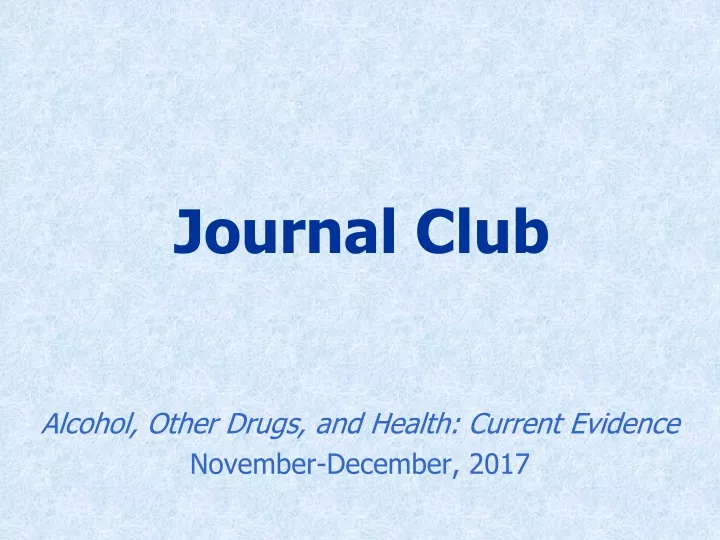 journal club