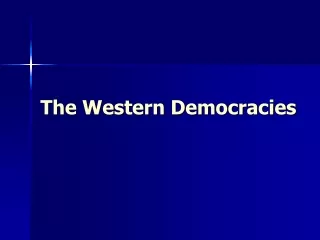 The Western Democracies