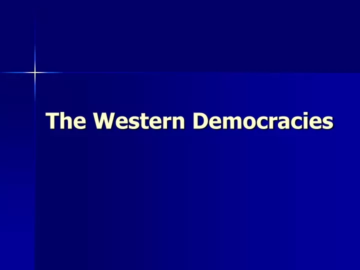 the western democracies