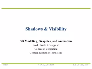 Shadows &amp; Visibility