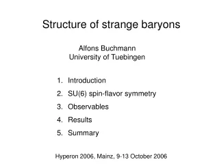 Structure of strange baryons