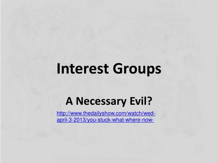 interest groups