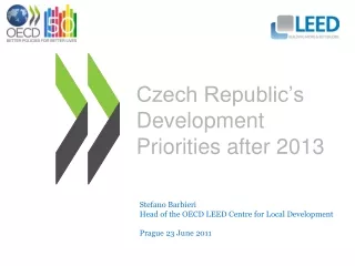 Czech Republic’s Development Priorities after 2013