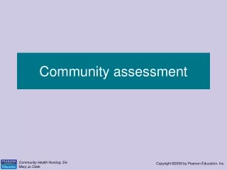 Community assessment