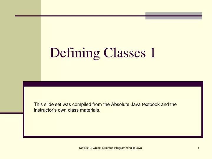 defining classes 1