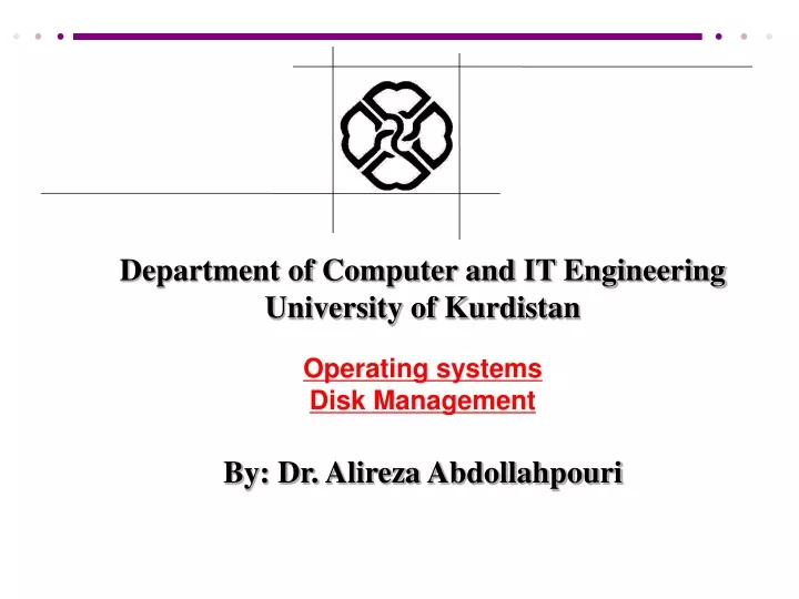 department of computer and it engineering