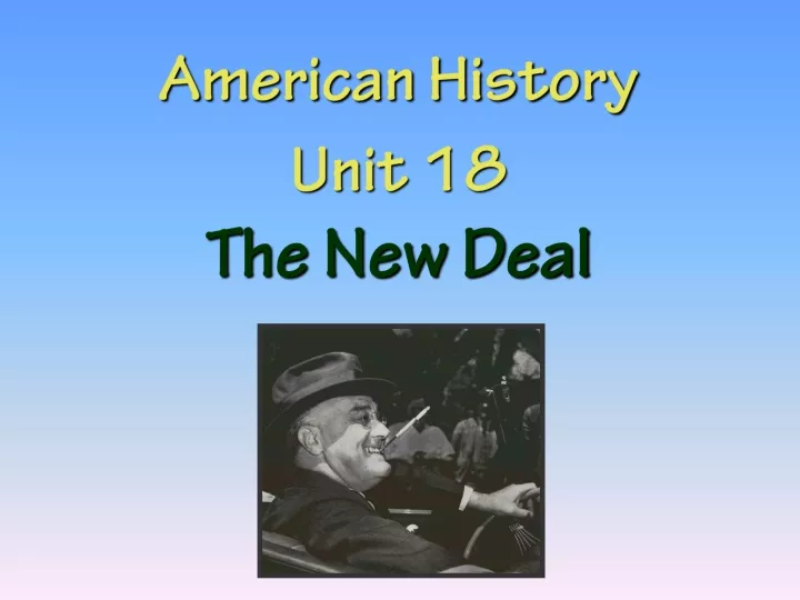 american history unit 18