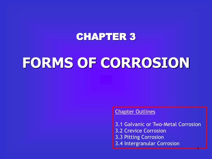 chapter 3 forms of corrosion
