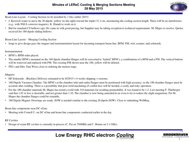 minutes of lerec cooling merging sections meeting 28 may 2015