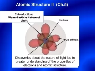 Atomic Structure II  (Ch.5)