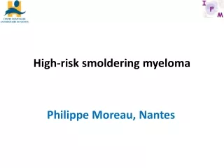 High-risk smoldering myeloma