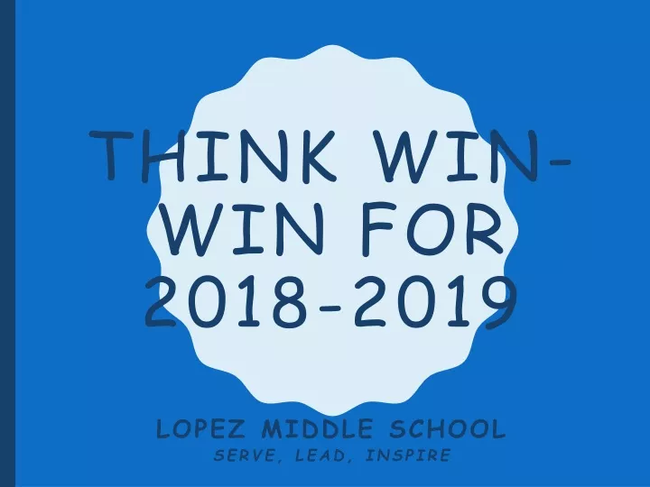 think win win for 2018 2019
