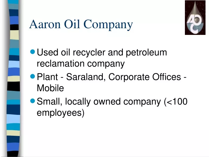 aaron oil company