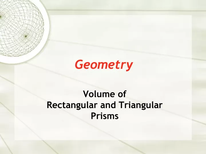 geometry