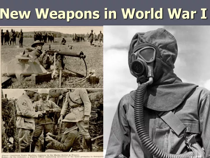 new weapons in world war i
