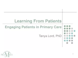 Learning From Patients