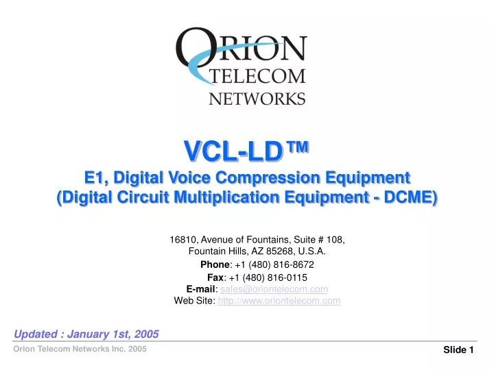 vcl ld e1 digital voice compression equipment