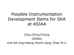 Developing Advanced Instrumentation for SKA at ASIAA - slide 1