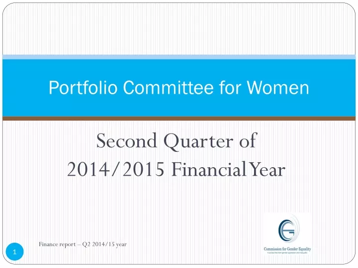 portfolio committee for women