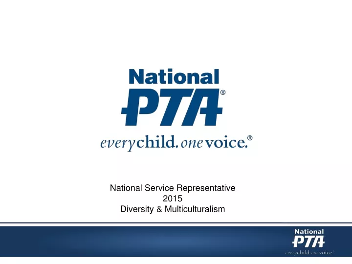 national service representative 2015 diversity