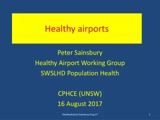 Healthy airports