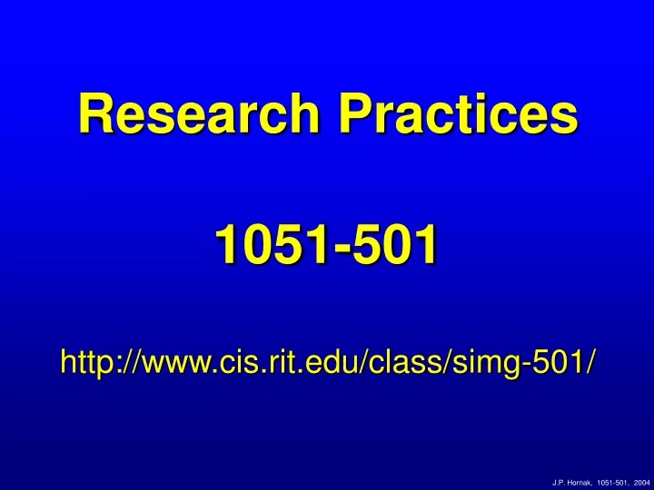 research practices 1051 501 http