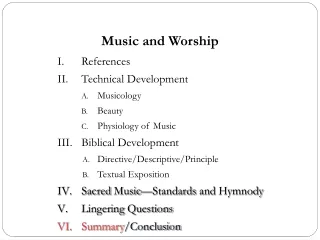 Music and Worship