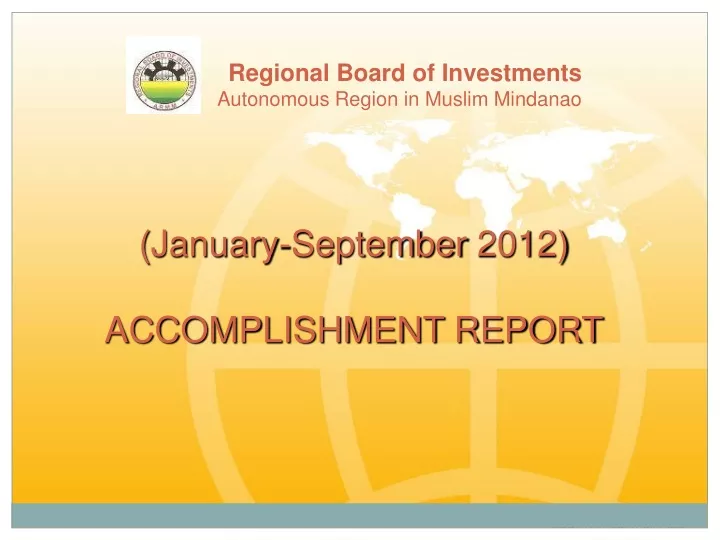 regional board of investments autonomous region