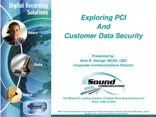 The Midwest’s Leading Supplier of Digital Recording Solutions for Voice, Video &amp; Data