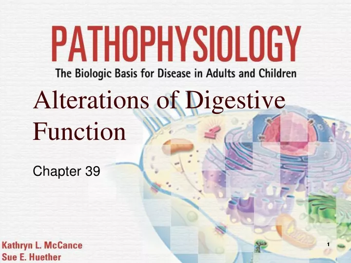 alterations of digestive function