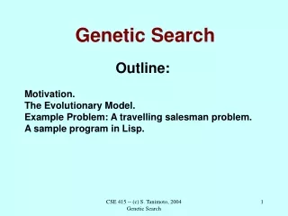Genetic Search