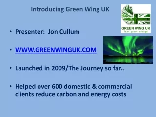 Introducing Green Wing UK