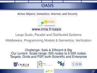 OASIS Active Objects, Semantics, Internet, and Security