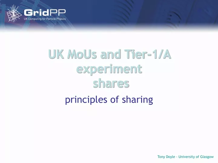 uk mous and tier 1 a experiment shares