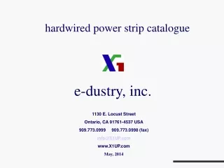 hardwired power strip catalogue
