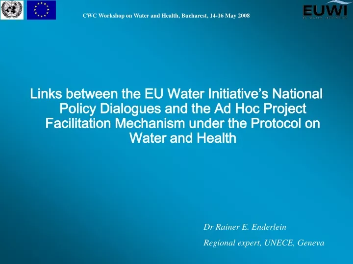 links between the eu water initiative s national
