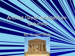 Ancient Greek Architecture-Columns