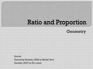 Ratio and Proportion