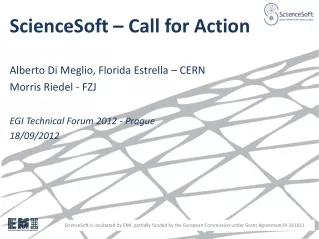 ScienceSoft  – Call for Action