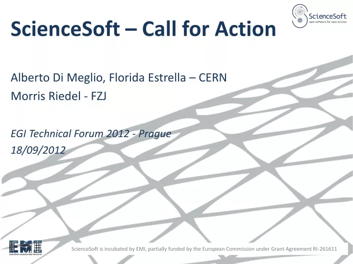 sciencesoft call for action