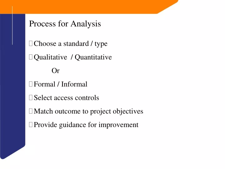 process for analysis