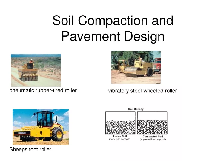 soil compaction and pavement design