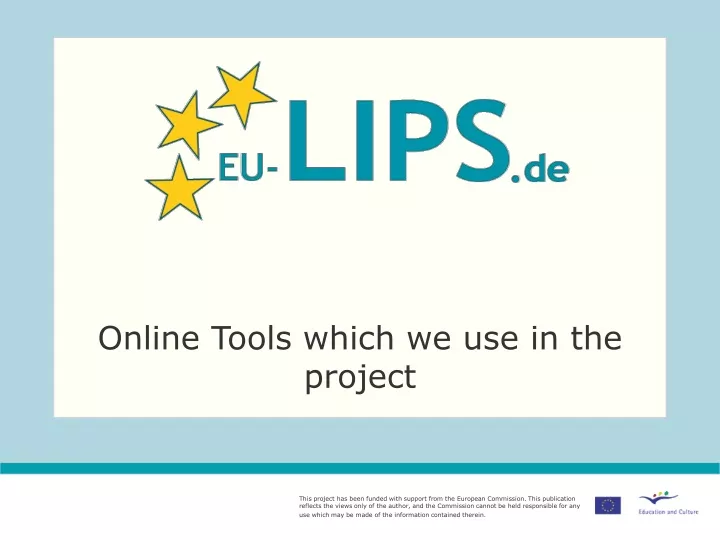 online tools which we use in the project