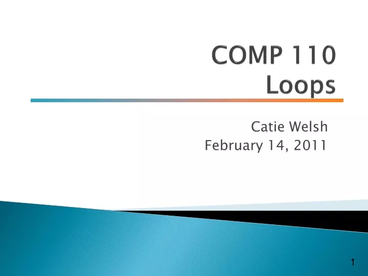 comp 110 loops
