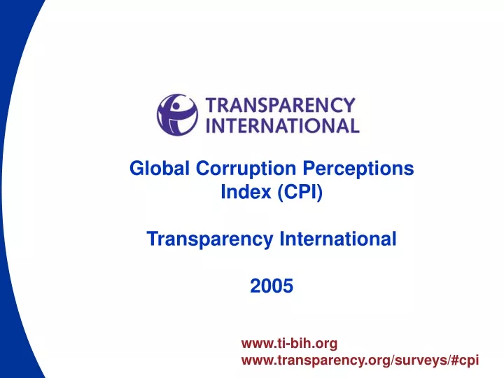 global corruption perceptions index