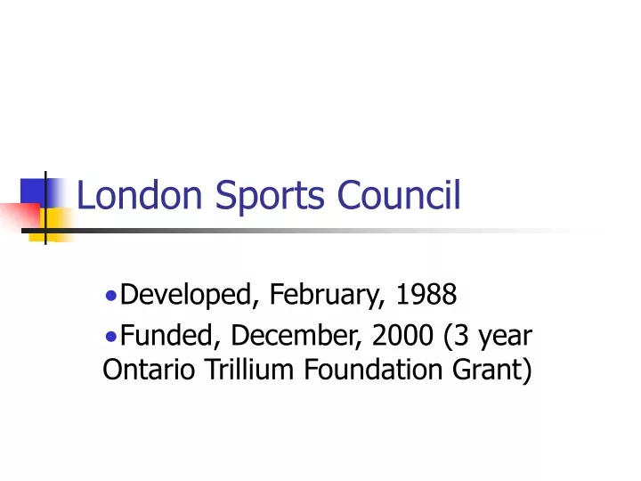 london sports council