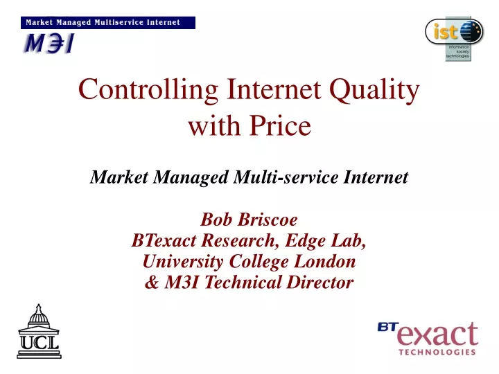 controlling internet quality with price