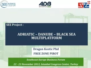 SEE Project  : ADRIATIC – DANUBE – BLACK SEA MULTIPLATFORM