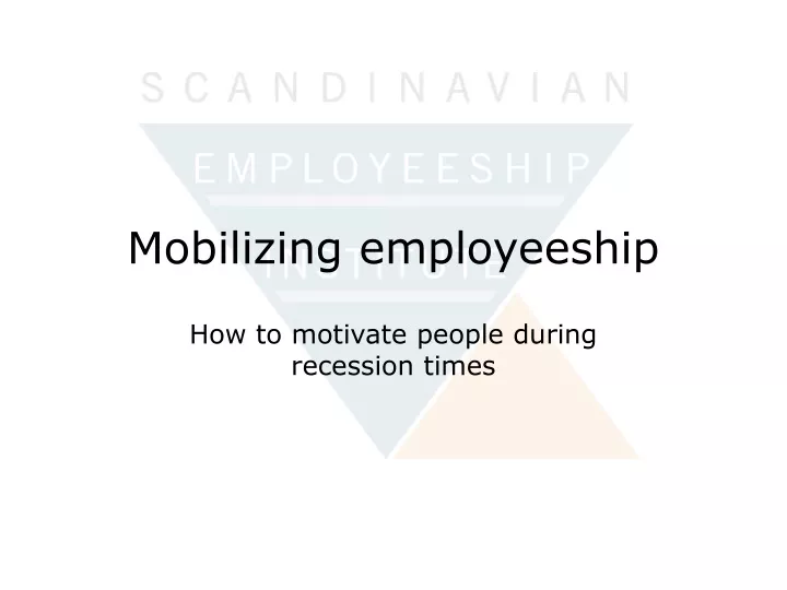 mobilizing employeeship