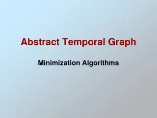 Abstract Temporal Graph